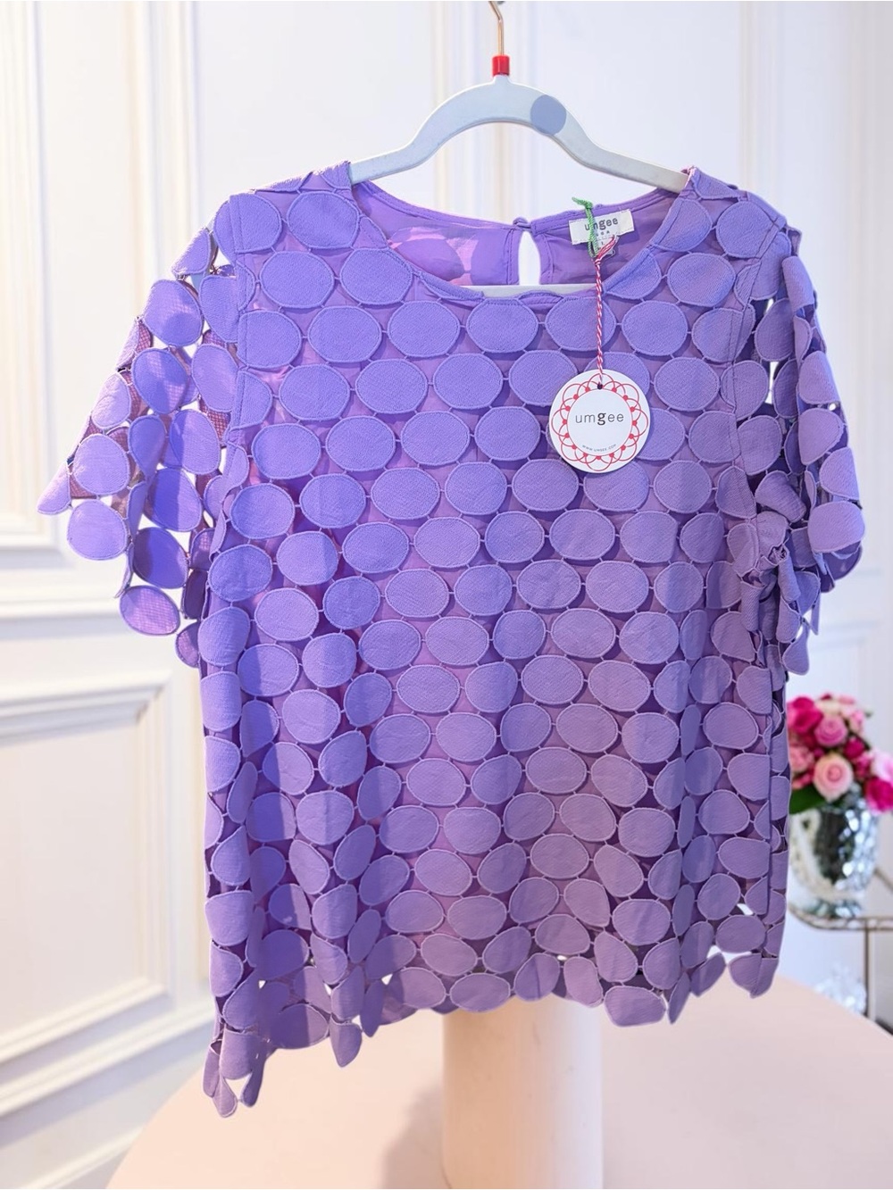 Umgee Lavander Short Sleeve Top